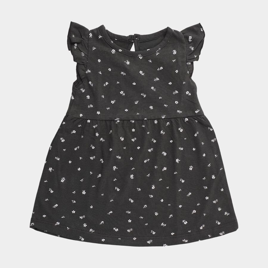 Infants' Frock, गहरा ग्रे, large
