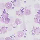 Girls' Soft Lavender Purple Round Neck Casual Floral Printed T-Shirt, लाइलेक, small