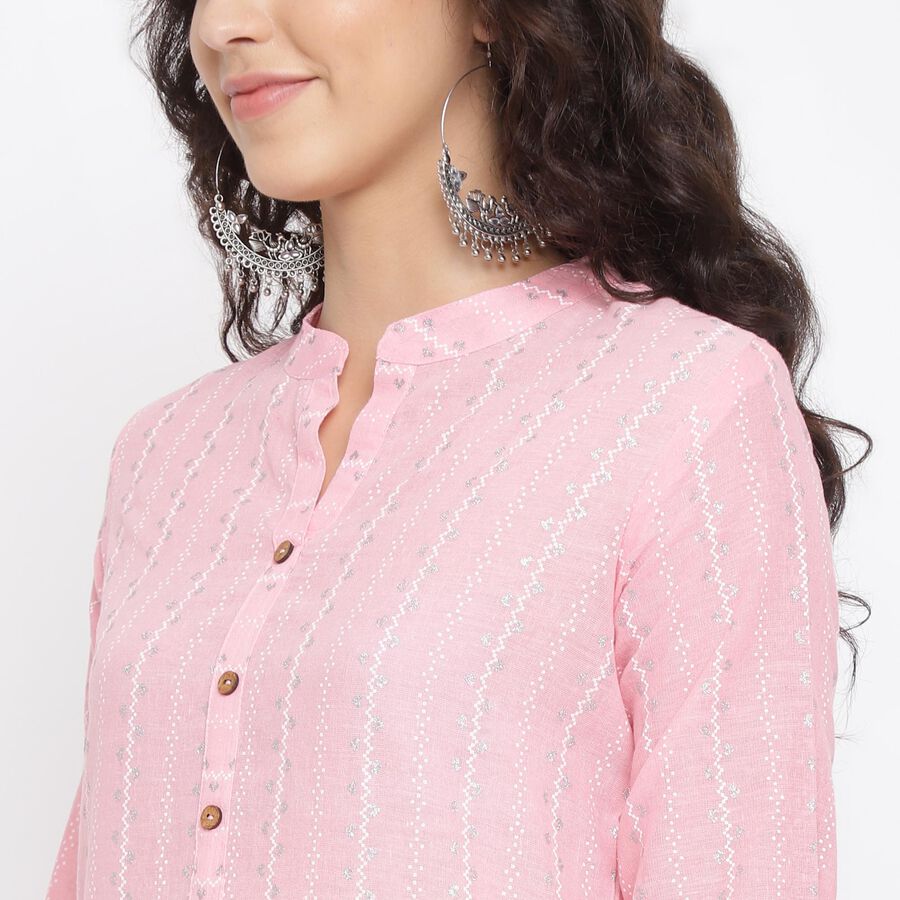 Cotton Printed Kurta, Coral, large image number null