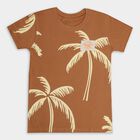 Boys' 100% Cotton Half Sleeves T-Shirt , भूरा, small image number null