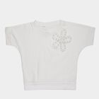 Girls' T-Shirt, सफ़ेद, small