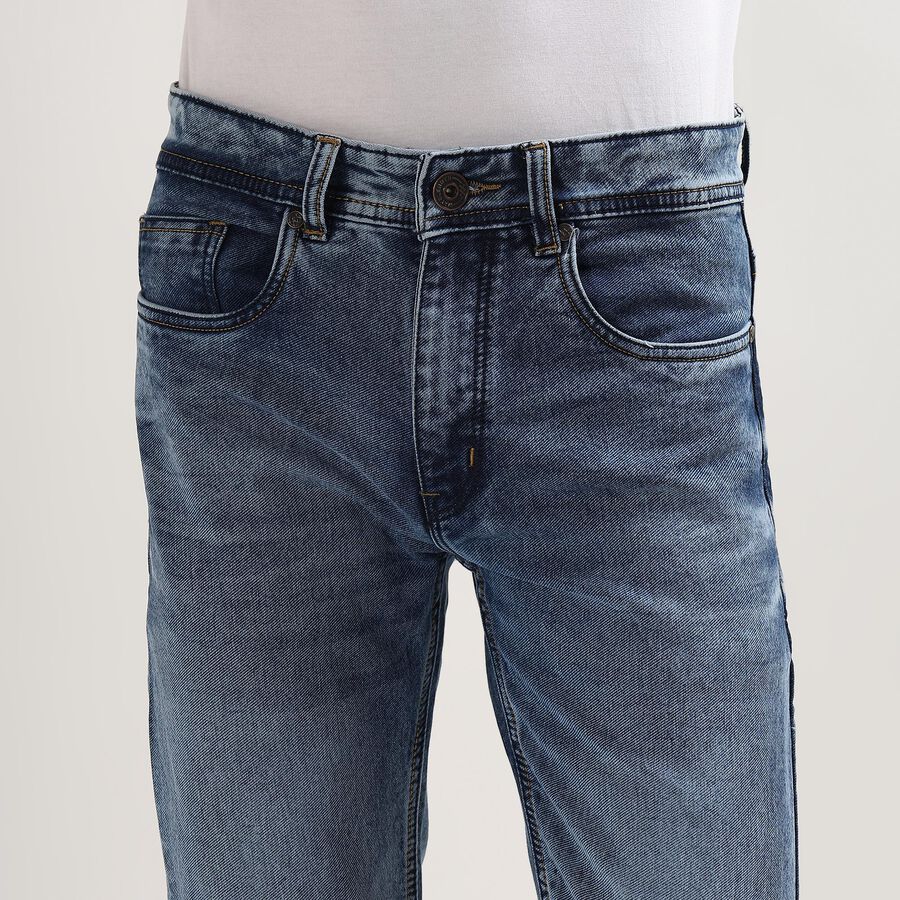 Men's Five Pocket Jeans, हल्का नीला, large image number null