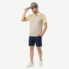 Men's Grey Round Neck Regular Drifit T-Shirt, एक्रू मिश्रित, small
