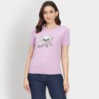 Ladies' Round Neck T-Shirt, लाइलेक, small image number null