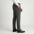 Men's Black Slim Fit Flat-Front Formal Trousers, Black, small