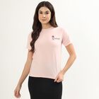 Ladies' Round Neck T-Shirt, Light Pink, small