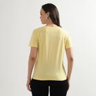 Ladies' 100% Cotton Round Neck T-Shirt, Yellow, small image number null