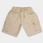 Boys' 100% Cotton Bermudas, Beige, small image number null