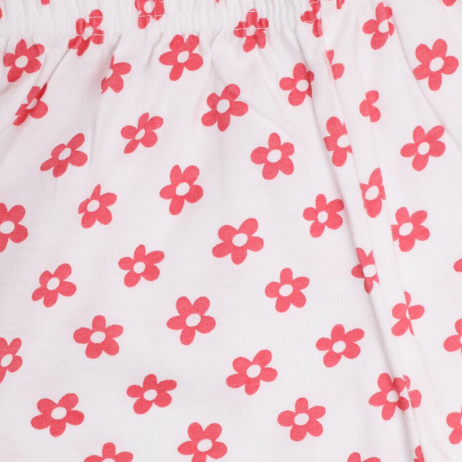 Girls' 100% Cotton Short Set, Pink, large