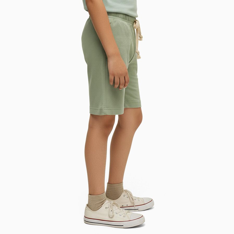 Boys' Cotton Blend Regular Fit Bermuda Shorts, Light Green, large