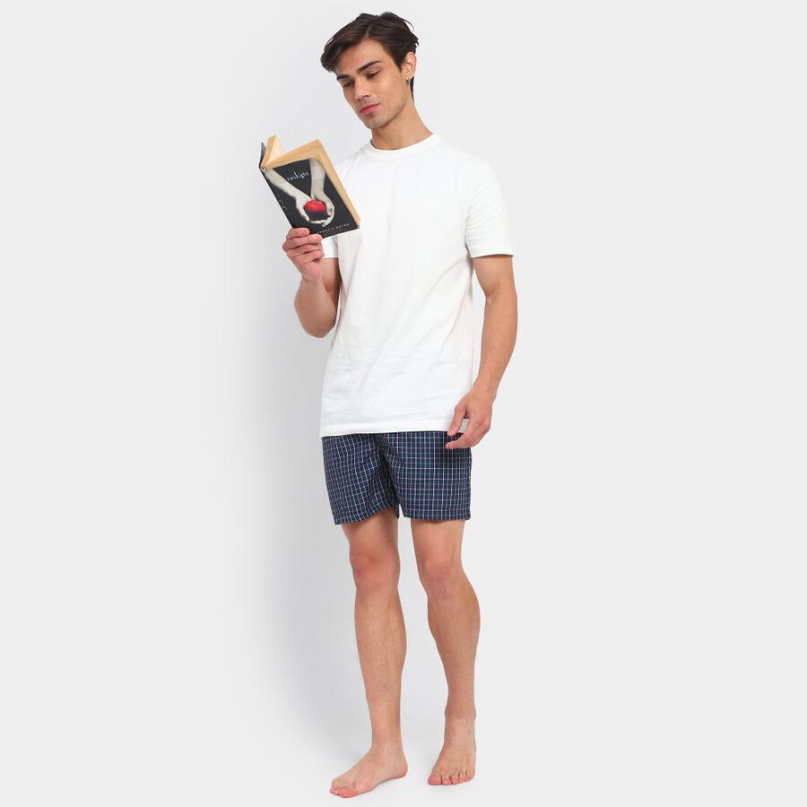 Men's Boxers, Navy Blue, large image number null