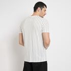 Men's 100% Cotton Round Neck Half Sleeves T-Shirt , White, small