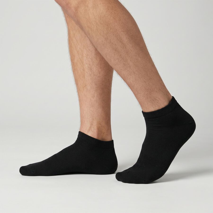 Men Ankle Length Regular Fit Pack of 3 Socks ( Black, Grey, Charcoal ), चारकोल, large