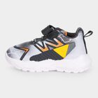 Boys Grey Velcro Strap Sneakers, Grey, small