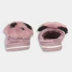 Kids Muted Lavender Pink Fur Slip-On Winter Slippers, बैंगनी, small image number null