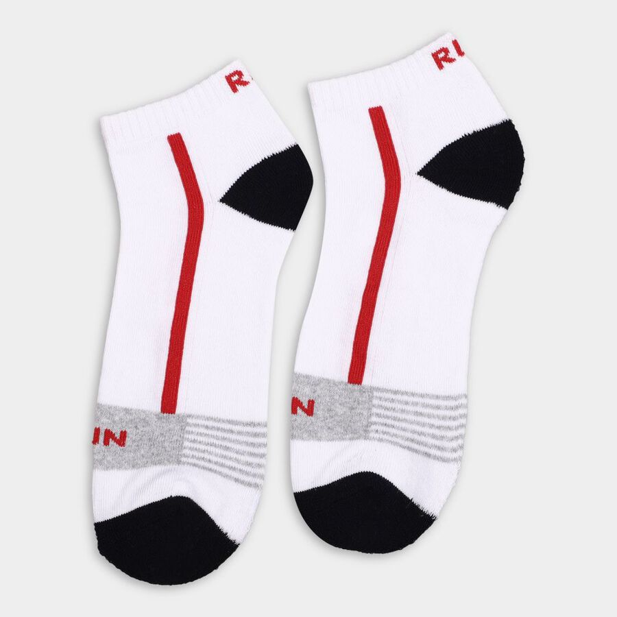 Men's Socks (Pack of 2), White, large