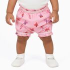 Infant Bright Pink Regular Fit Butterfly Print Bloomers, Pink, small image number null