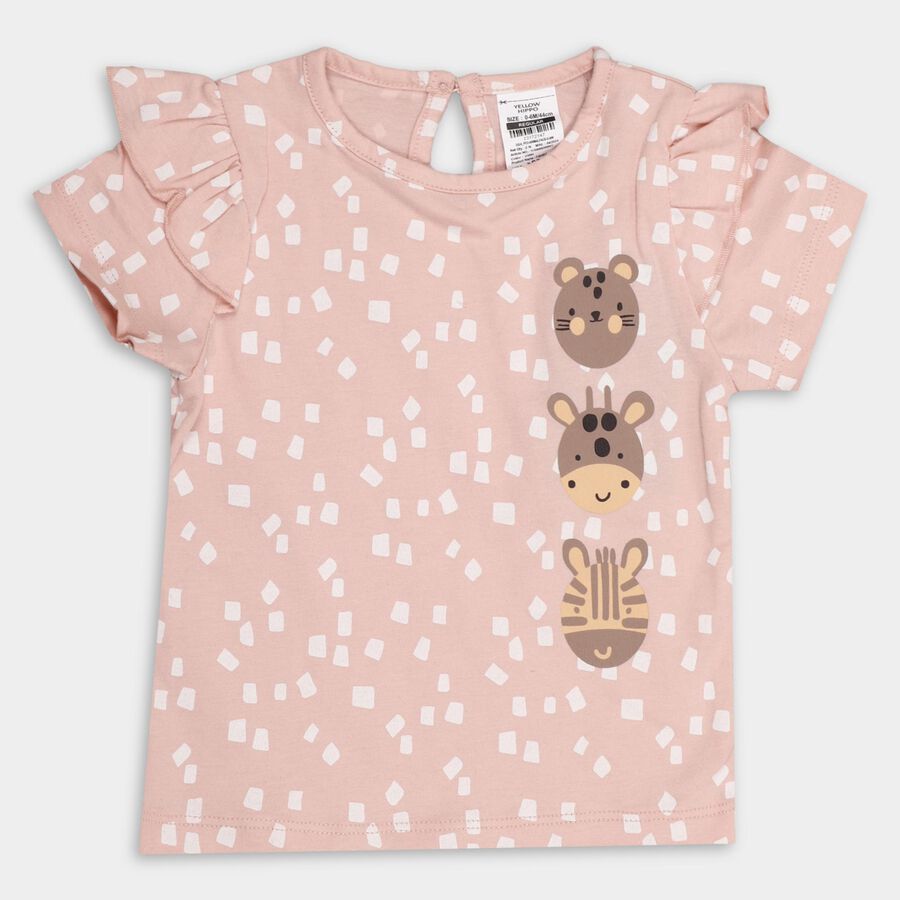 Infants' 100% Cotton T-Shirt , Off White, large image number null