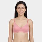 Women's Lilac Cotton V-Neck Casual Bra, Lilac, small