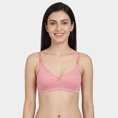 Women's Lilac Cotton V-Neck Casual Bra