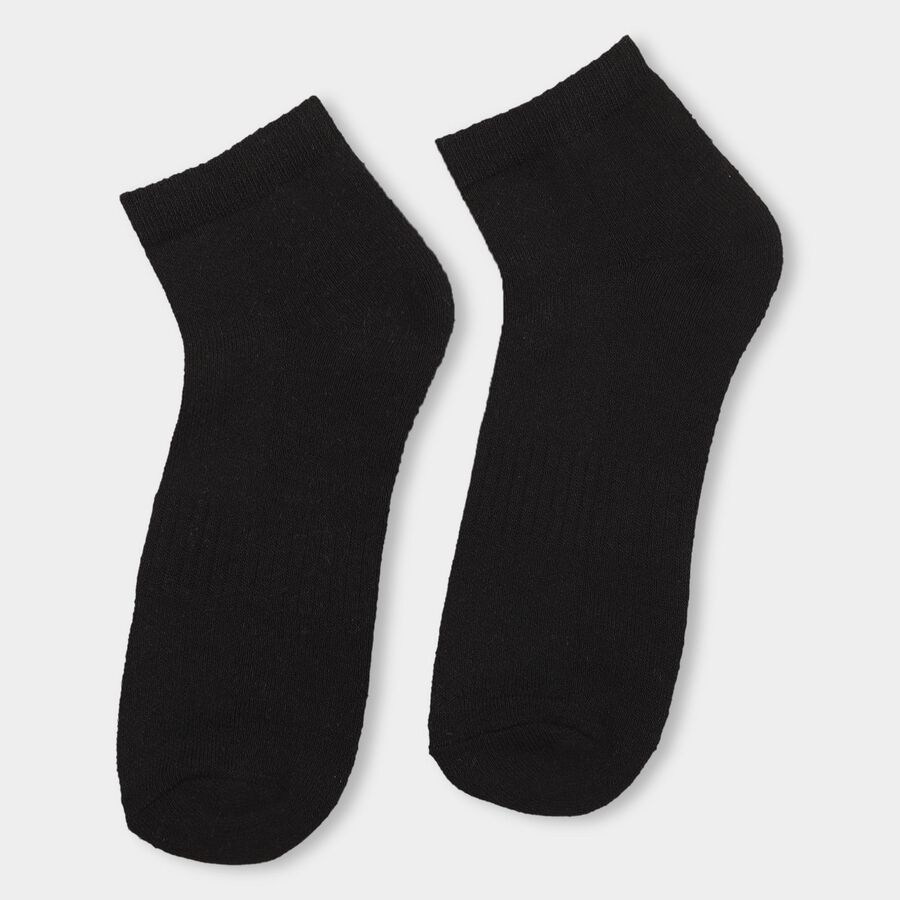Men's Socks (Pack of 3), काला, large image number null