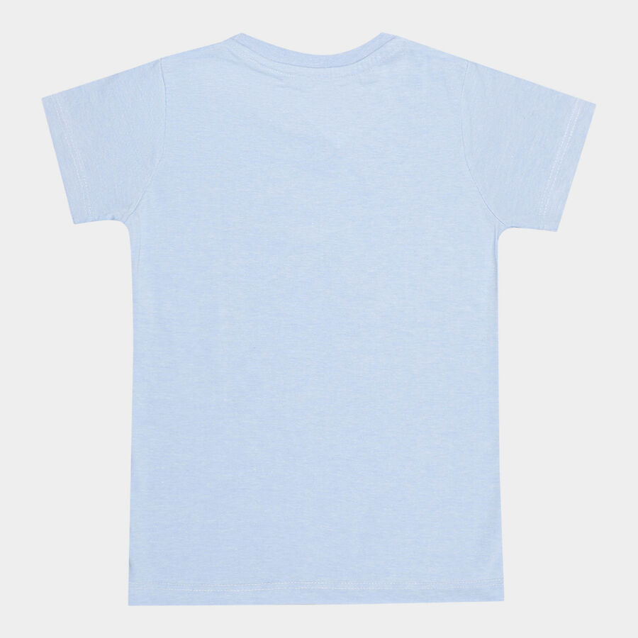 Boys T-Shirt, Melange Blue, large image number null