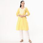 Ladies' Kurta, पीला, small image number null