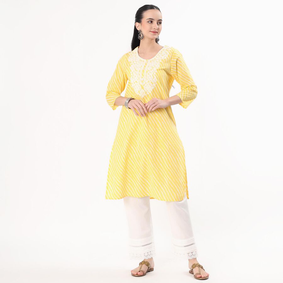 Ladies' Kurta, पीला, large image number null