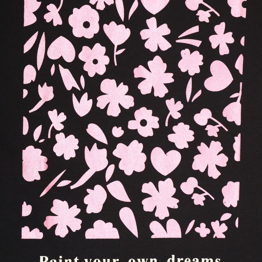 Girls' T-Shirt, Black, large image number null