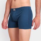 Men's 100% Cotton Trunks, Teal Blue, small image number null