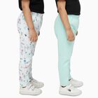 Infants White and Mint Green Cotton Printed Pyjama Set, हल्का हरा, small image number null