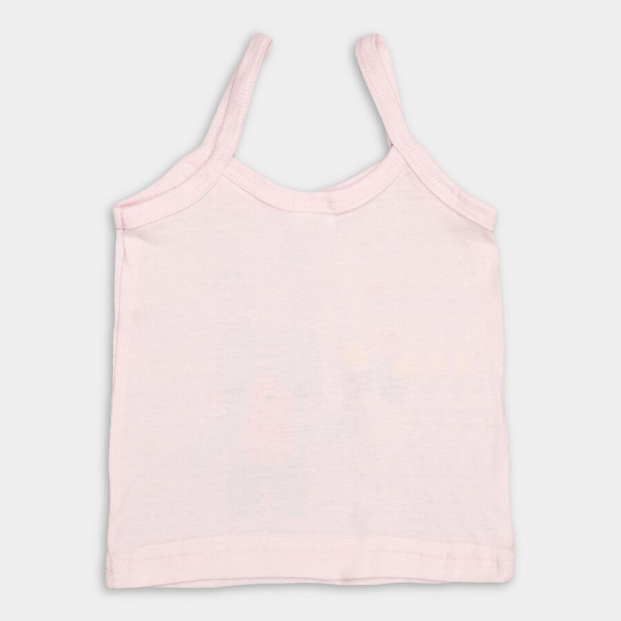Infants' 100% Cotton Vest , Light Pink, large