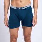 Men's 100% Cotton Trunks, टील ब्लू, small image number null