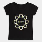 Girls' 100% Cotton T-Shirt , काला, small image number null