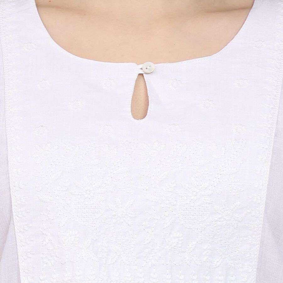 Ladies' Kurta, ऑफ व्हाइट, large
