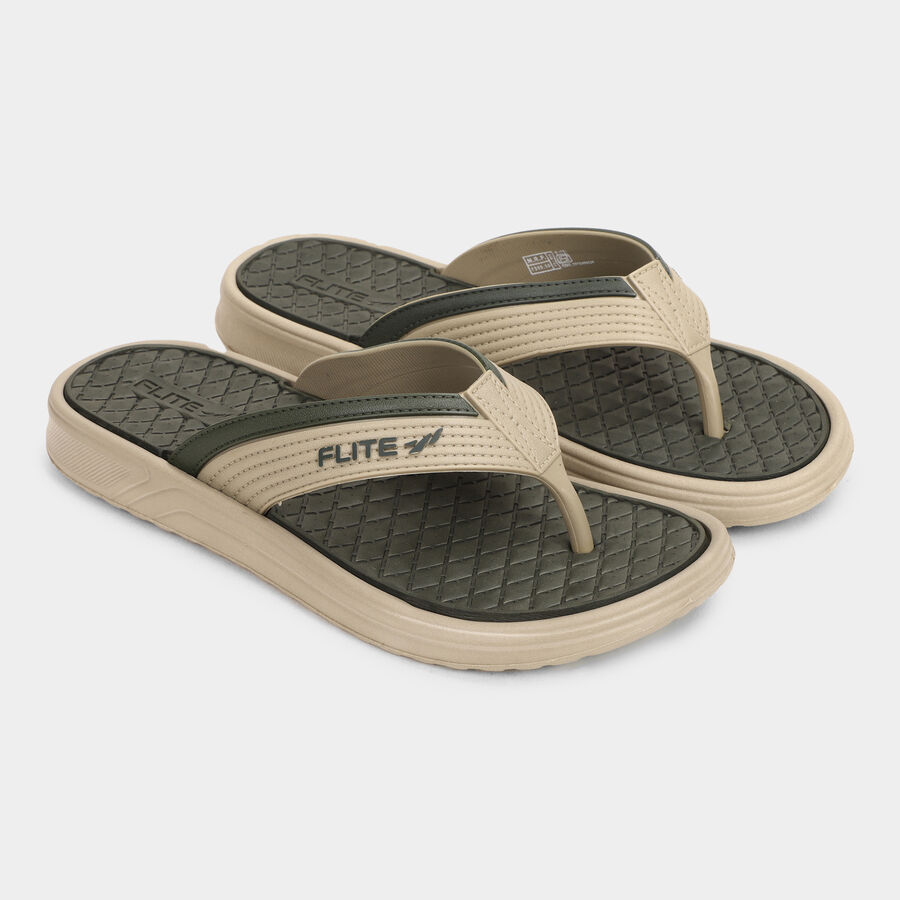 Men's Slippers, Olive, large image number null