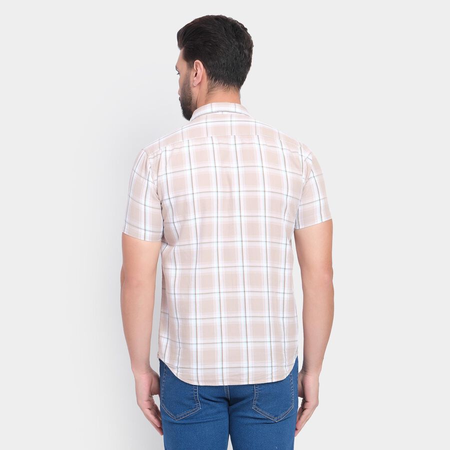 Men's 100% Cotton Casual Shirt, Beige, large image number null
