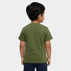 Boys' Half Sleeves T-Shirt, Olive, small
