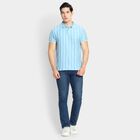 Men's Collared Half Sleeves T-Shirt , Light Blue, small image number null