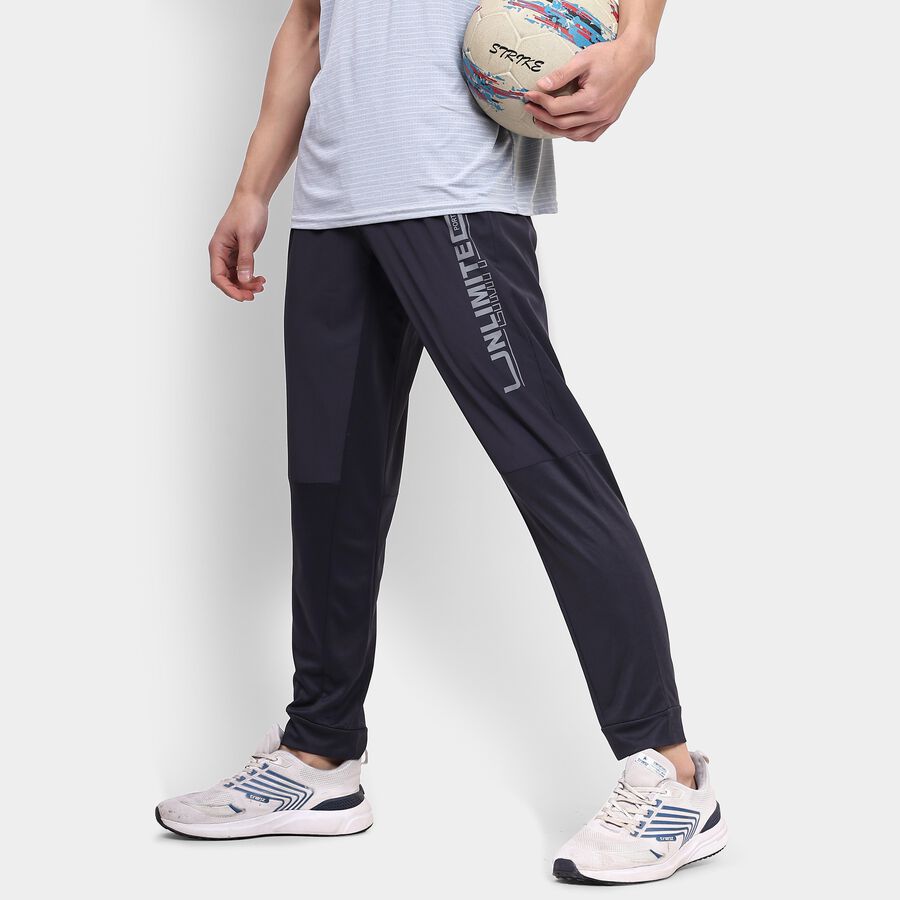 Men's Track Pants, गहरा ग्रे, large image number null