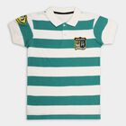 Boys' 100% Cotton Half Sleeves T-Shirt , गहरा हरा, small image number null
