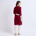 Ladies' Kurta Pyjama Set, मरून, small image number null