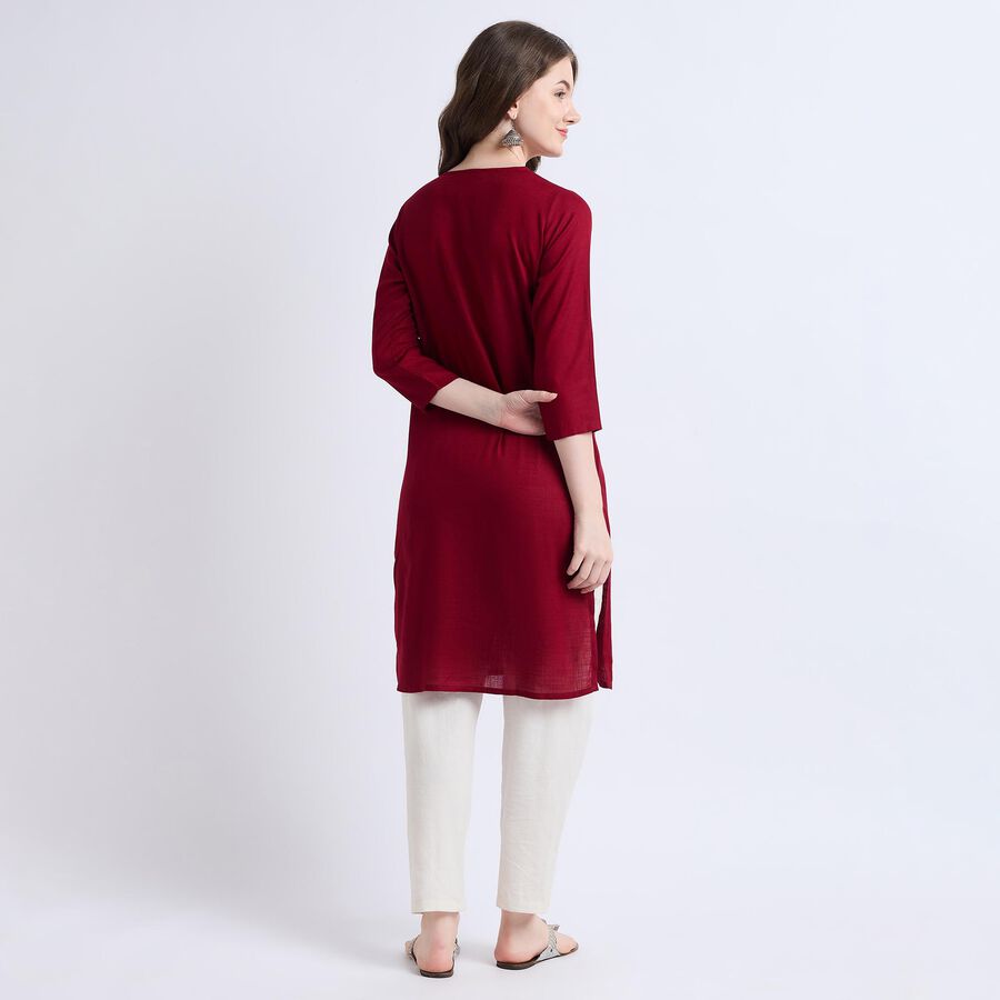 Ladies' Kurta Pyjama Set, मरून, large image number null
