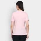 Ladies' Round Neck T-Shirt , Pink, small