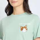 Ladies' Round Neck T-Shirt, हल्का हरा, small