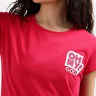 Ladies' Round Neck T-Shirt , Fuchsia, small image number null