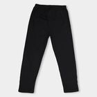 Boys' Jet Black Regular Fit Placement Printed Pyjama, Black, small image number null