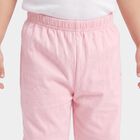 Infants' Pink Jogger Fit Bunny Printed Cotton Pyjama, Pink, small