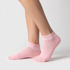 Women's Assorted Regular Fit Striped Pack of 3 Socks, चुनिंदा, small