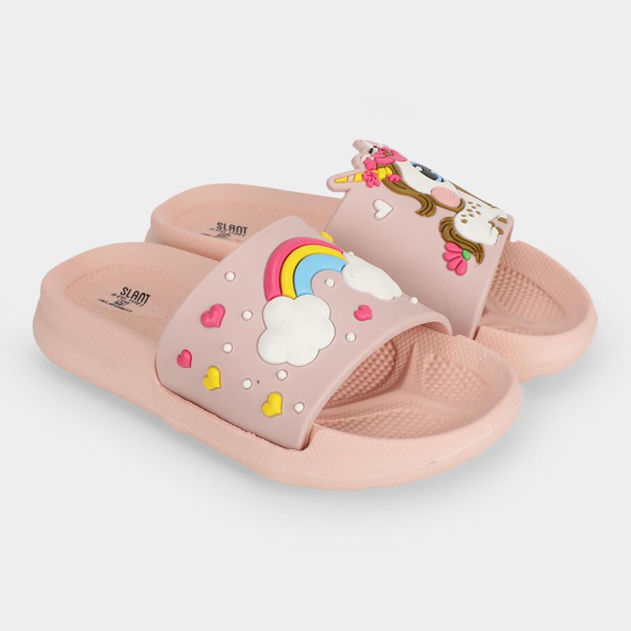 Girls' Slipper, Pink, large